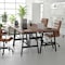 Flash Furniture Redmond 48x24 Conf Tbl w/1in. Thick Dbl Sided Laminate Tbl Top w/PVC and A-Frame Steel Bse, Walnut MT-M4824-WLT-ABF-GG - alternate 6